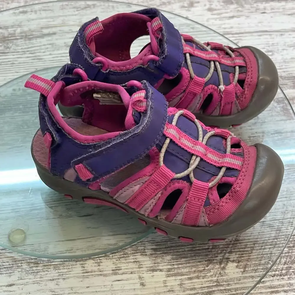 Lily & Dan 7/8 Toddler Trek Closed Toe Water Sandals Shoes